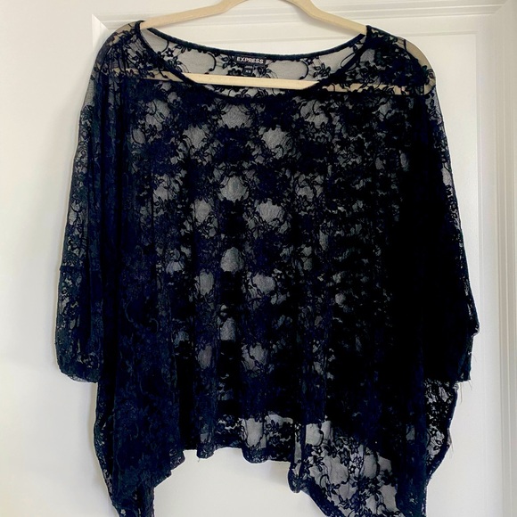 Black lace top - Picture 1 of 2
